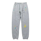 galleriesy pant designer pants galleriesy dept letter print galleries denim straight sweatpants speckled letter print pant 0032