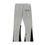 galleriesy pant designer pants galleriesy dept letter print galleries denim straight sweatpants speckled letter print pant 0032