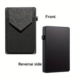 RFID Blocking Card Holder, Aluminum Smart Wallet, Metal Pop Button Purse, Can Accommodate 6-8 Cards Unisex Bag For Daily Use