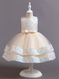 Infant Toddler Girls New Children's Dress Sequin Princess Dress Female Baby High-end Birthday Party Dress