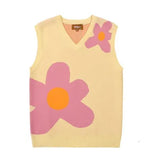 Luxury Golf Flower Le Fleur Tyler The Creator Men Sweater Vests Knit Casual Sweaters Vest Sleeveless High Drake 220120