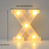 16cm LED Alphabet Light, Luminous Letter and Number Night Light for Family, Bar, Wedding, Birthday, Christmas Party Decoration