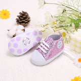 Trendy Comfortable Sequin Sneakers For Baby Boys, Lightweight Non Slip Shoes For Indoor Outdoor Walking, Spring And Autumn