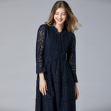 GREATNFB Brand plus Size Women's Clothing Middle-Aged Dress  Spring New Lace Dress Female  European and American Formal Dress