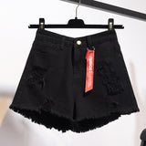 New European and American Loose Wide Leg Hot Pants Light Color Women's Denim Shorts Slimming Girls Super Short Shorts Wholesale