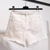 New European and American Loose Wide Leg Hot Pants Light Color Women's Denim Shorts Slimming Girls Super Short Shorts Wholesale