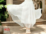 GREATNFB Cross-Border Big Hem Skirt European and American New Slimming Summer Chiffon Long Dress Brocade Silk