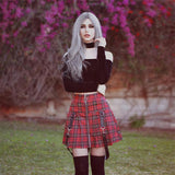 GREATNFB One Piece Dropshipping Skirt European and American Hot 2020 New   Plaid Zipper A- line Skirt Skirt