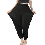 greatnfb Women's Spring, Summer, Autumn and Winter Square Dance High Waist Elastic Length plus-Sized plus Size Yoga Sports Casual Pants Home Anti-Mosquito Pants