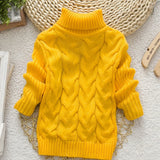 Cozy Cable Knit Long Sleeve Turtleneck Sweater for Girls - Soft, Warm, and Elegant Winter Knitwear - Long Knitted Tops for Cold Weather