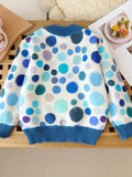 Trendy Tulips Pattern Knit Crew Neck Sweater - Soft, Warm, and Elegant Pullover Jumper Top for Girls - Perfect for Fall and Winter Season, Girls Clothing, Casual Wear, School Outfit, and Outdoor Activities