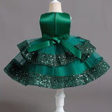 Infant Toddler Girls New Children's Dress Sequin Princess Dress Female Baby High-end Birthday Party Dress