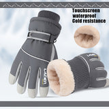 Winter Ski Gloves with Velvet Lining - Waterproof & Windproof, Ideal for Skiing, Outdoor Activities & Hiking