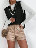 NEW Essnce Argyle Knit V-neck Sweater Vest Without Tee