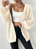 NEW Essnce Open Front Drop Shoulder Cardigan