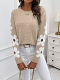 NEW Essnce Casual Women's Sweater With Floral Pattern