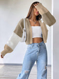 NEW EZwear Colorblock Drop Shoulder Duster Cardigan