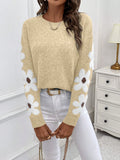 NEW Essnce Casual Women's Sweater With Floral Pattern