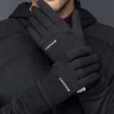 Touchscreen Winter Gloves - Knit Polyester Fabric, Pull-On Closure, Wind & Water-Resistant, Non-Slip Grip - Suitable for Cycling, Skiing & Sports Activities for Men & Women - Hand Washable