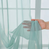 2pcs Solid Color Sheer Curtains, Light Filtering Privacy Voile Drapes, Sheer Window Curtains For Bedroom Living Room, Home Decoration, Room Decoration