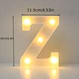 16cm LED Alphabet Light, Luminous Letter and Number Night Light for Family, Bar, Wedding, Birthday, Christmas Party Decoration