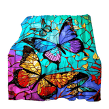 1pc Vibrant Butterfly Pattern Soft Fuzzy Lightweight Flannel Fleece Throw Blanket - Cozy, Warm, and Versatile for Adult Halloween Decor, Perfect for Couch, Bed, Sofa, and Chair - Ideal for Indoor and Outdoor Use