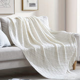 1pc Cozy Nordic Knit Throw Blanket - Soft, Warm, and Plush with Tassels - Perfect for Snuggling Up on Couch, Bed, or Sofa