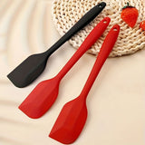 Heat-Resistant Silicone Spatula Scraper - Premium Non-Stick Kitchen Baking Tool for Cake Cream, Food Contact Safe, Easy to Clean, Durable and Flexible Cooking Utensil for Professional and Home Bakers - 1pc