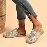 Elegant Floral Women's Mules - Lightweight, Breathable, & Comfortable, All-Season Slip-on with Round Toe Design