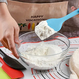 Heat-Resistant Silicone Spatula Scraper - Premium Non-Stick Kitchen Baking Tool for Cake Cream, Food Contact Safe, Easy to Clean, Durable and Flexible Cooking Utensil for Professional and Home Bakers - 1pc