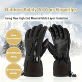 Windproof Polyester Ski Gloves with Touchscreen Compatibility, Buckle Closure, Woven Construction, Multi-Layer Insulation for Outdoor Activities, Skiing, Climbing, Motorcycling, Thick Winter Gloves (1 Pair)