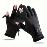 1pc Winter Touchscreen Gloves, Two-finger Touchscreen For Texting, Warm Gloves For Cold Weather, Touchscreen Gloves For Running