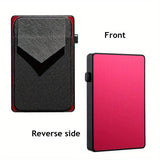 RFID Blocking Card Holder, Aluminum Smart Wallet, Metal Pop Button Purse, Can Accommodate 6-8 Cards Unisex Bag For Daily Use