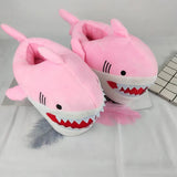 Funny Fuzzy Shark Slippers Girls Novelty Indoor Fish Shoes Women Pink Furry Slippers Female Plush Home Shoes Animal Flip Flops