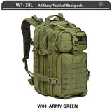 Outdoor Bags Military Tactical Backpack 3 Day Assault Pack Army Molle Bag 38/45L Large Outdoor Waterproof Hiking Camping Travel 600D Rucksack 231011