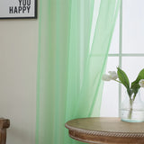 2pcs Solid Color Sheer Curtains, Light Filtering Privacy Voile Drapes, Sheer Window Curtains For Bedroom Living Room, Home Decoration, Room Decoration