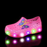 CuteKiddo LED Sparkle Sneakers - Lightweight, Breathable, and Comfortable Shoes for Girls and Boys - Perfect for Spring and Summer Outdoor Activities, Beach, Garden, and Sand Play