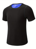 High-Performance Mens Compression Sweat Sauna T-Shirt - Enhance Workout Efficiency with Moisture-Wicking, Four-Way Stretch, Body Shaping, and Quick-Drying Technology - Ideal for Fitness, Gym, and Athletic Activities