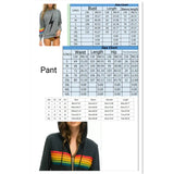 Womens Hoodies & Sweatshirts Women Fashion Hoodie Oversized Rainbow Stripe Long Sleeve Sweatshirt Zipper Pocket Coat Jacket Spring Casual V