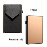 RFID Blocking Card Holder, Aluminum Smart Wallet, Metal Pop Button Purse, Can Accommodate 6-8 Cards Unisex Bag For Daily Use