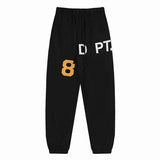 galleriesy pant designer pants galleriesy dept letter print galleries denim straight sweatpants speckled letter print pant 0032