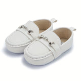 Casual Solid Color Slip On Sneakers For Baby Boys, Lightweight Non-slip Walking Shoes For Spring And Autumn