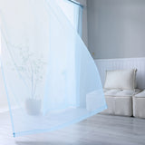 2pcs Solid Color Sheer Curtains, Light Filtering Privacy Voile Drapes, Sheer Window Curtains For Bedroom Living Room, Home Decoration, Room Decoration