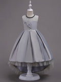 Girls Gorgeous High-low Tail Tutu Dress Kids Clothes Christmas Gift Birthday Wedding Performance