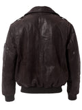 Premium Genuine Leather Mens Flight Bomber Jacket - Authentic Aviator Style, Air Force Inspired, Timeless & Durable