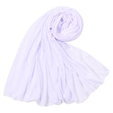 Lightweight Stretch Jersey Hijab – Solid Color, Breathable & Sun-Protective – Elegant Shawl for Daily Wear