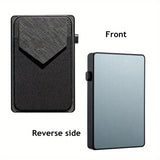 RFID Blocking Card Holder, Aluminum Smart Wallet, Metal Pop Button Purse, Can Accommodate 6-8 Cards Unisex Bag For Daily Use