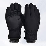 Men's Winter Ski Gloves - Windproof, Touchscreen Compatible, Water-Resistant with Cozy Warm Lining for Cycling & Running