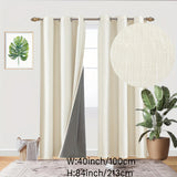 1 Panel Linen Textured Blackout Curtain - Panels for Bedroom and Living Room with Thermal Lining, Polyester Fabric, Grommet Top, and Home Decor Style