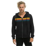 Womens hoodie Womens clothes Stripe Zip hoodie pullover sudaderas Long Sleeve Woman sweatshirt t shirt O-Neck Rainbow Stripe Lightning Print long sleeve Hoodies